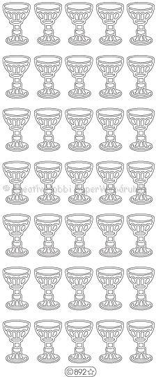 Kontúrmatrica - kelyhek ezüst