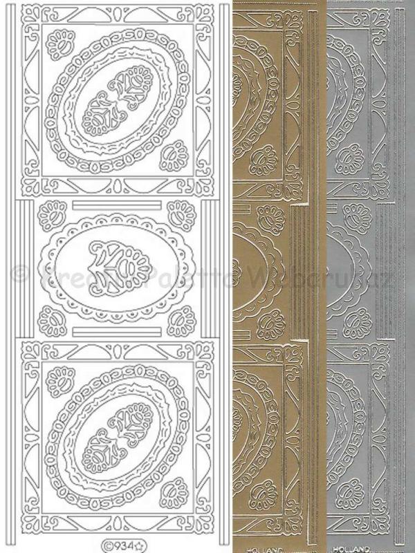 Kontúrmatrica - keretek, sorminták, ezüst