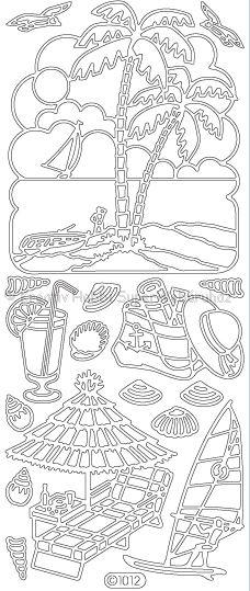 Kontúrmatrica - nyaralás, pálmafa