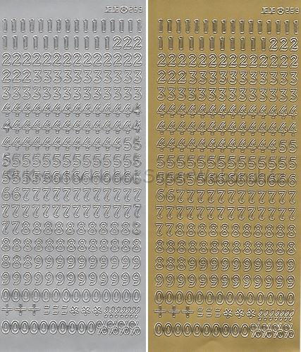 Kontúrmatrica - számok ezüst