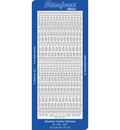 Kontúrmatrica - számok gótikus