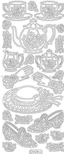 Kontúrmatrica - tea délután