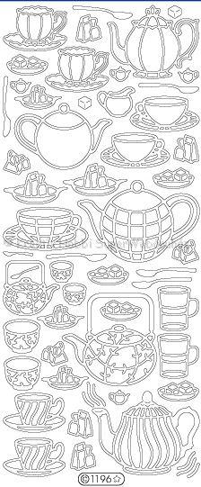 Kontúrmatrica - teás csésze