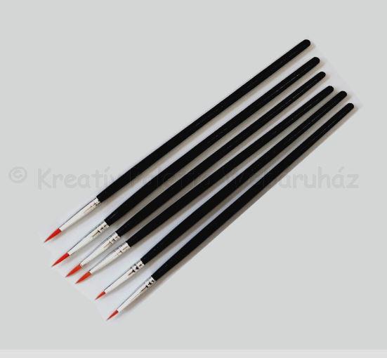 Kontúrozó ecset szett, 6 részes