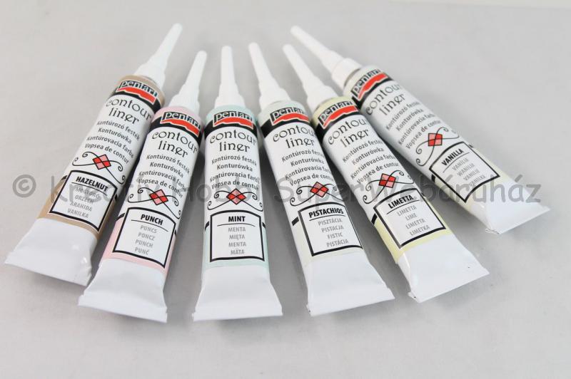 Kontúrozó festék 20 ml gyöngyház GELATO SZÍNEK