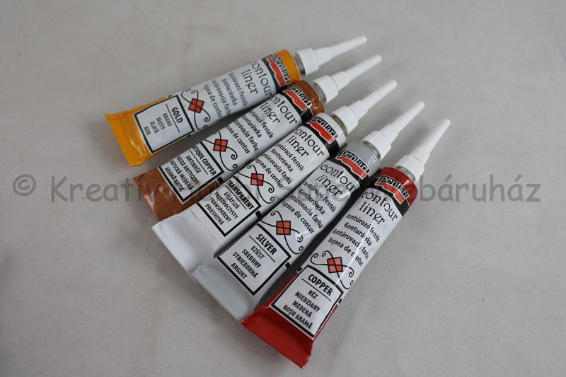 Kontúrozó festék 20 mL METÁL SZÍNEK