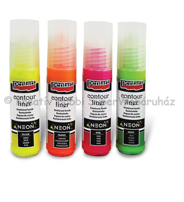 Kontúrozó festék 20 ml NEON SZÍNEK