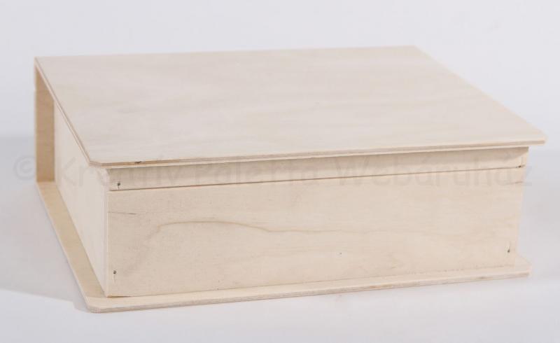 Könyv formájú doboz, 24 x 19 x 9 cm