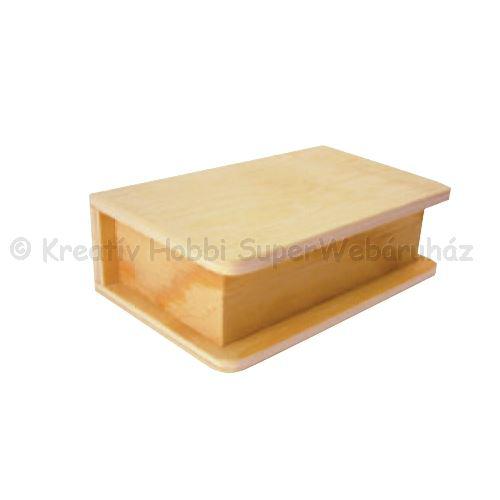 Könyvformájú doboz 11 x 7 x 3,5 cm