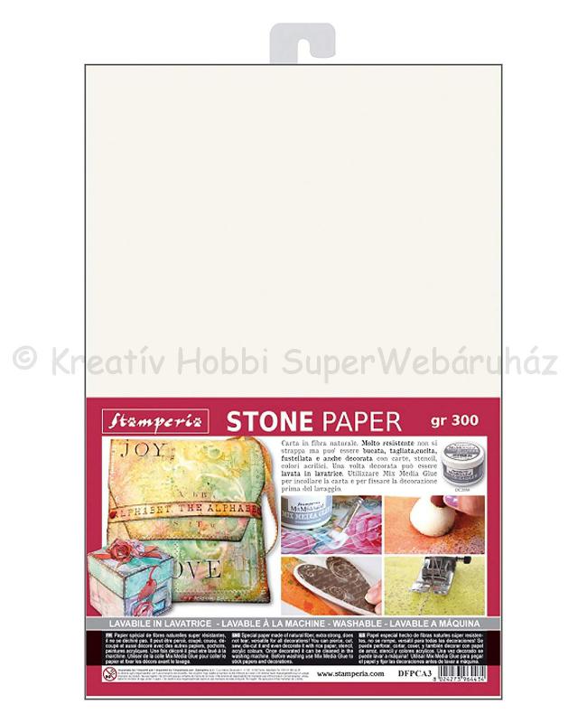 Kőpapír - varrható, mosható szuper papír, A3, 300 g