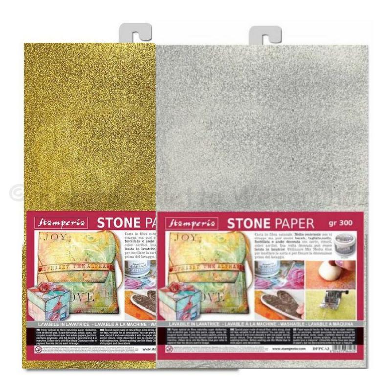 Kőpapír - varrható, mosható szuper papír - metál A4, 300 g