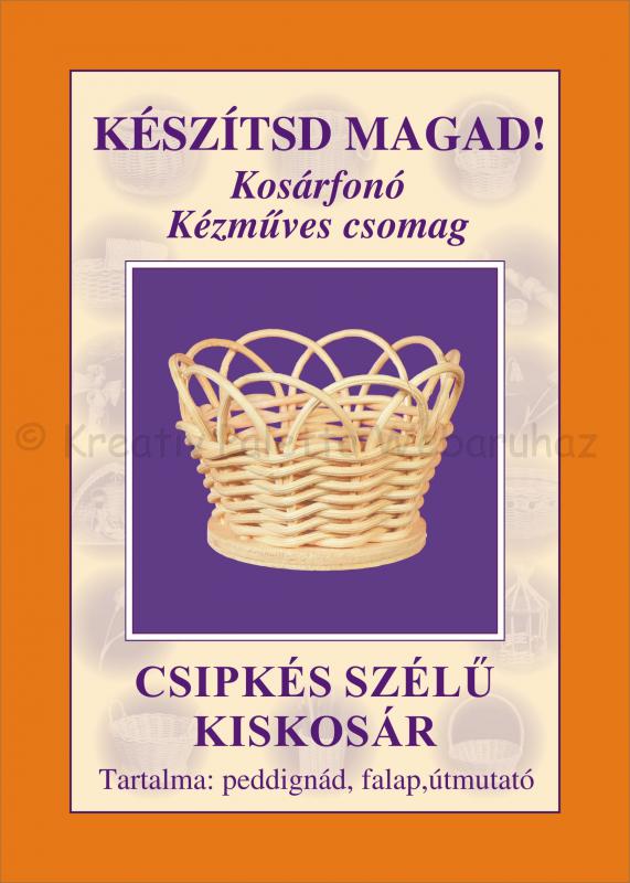 Kosárfonó készlet - Csipkés szélű kosár