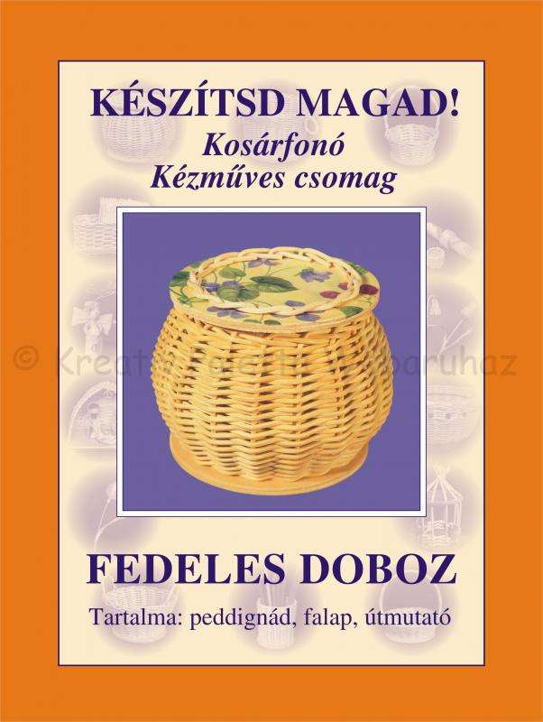 Kosárfonó készlet - Fedeles kosár