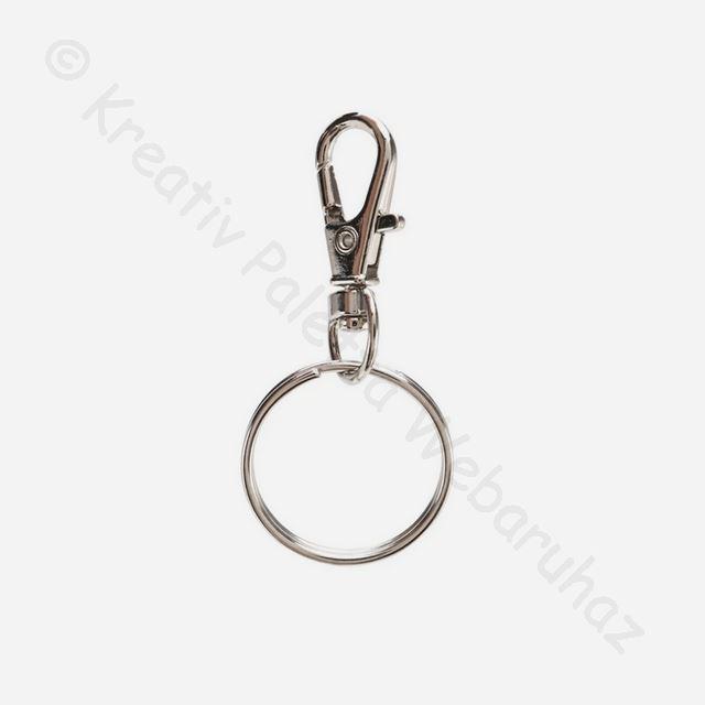 Kulcstartó karabíner karikával