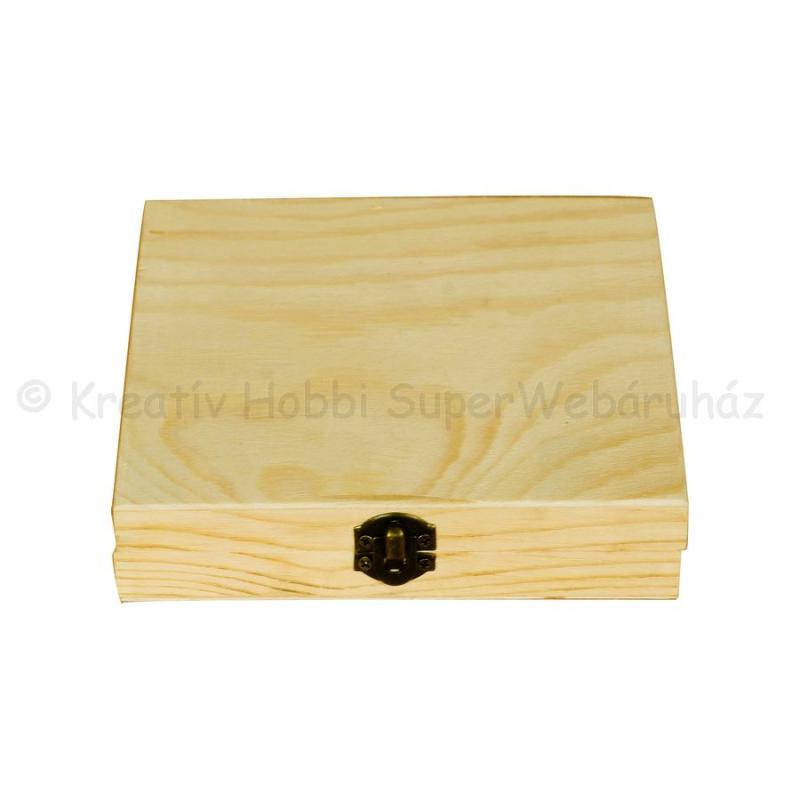 Lapos doboz - szivartartó 14,5 x 14,5 x 3 cm