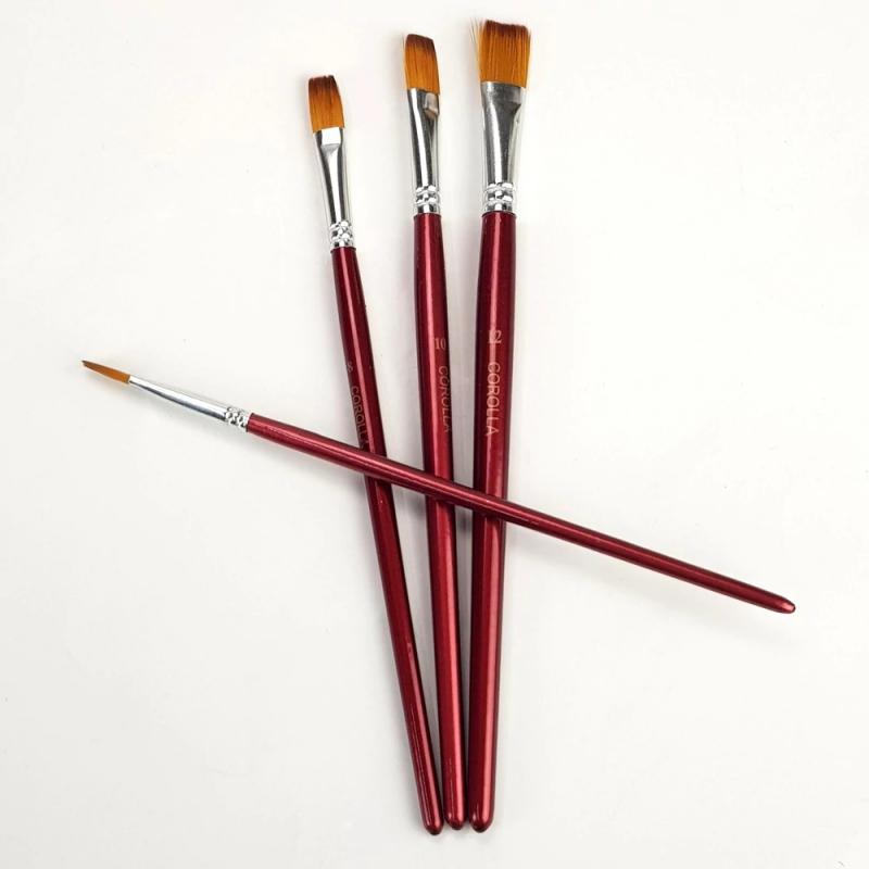 Lapos ecset szett 4db-os - Premier