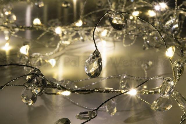 LED kristály fényfüzér