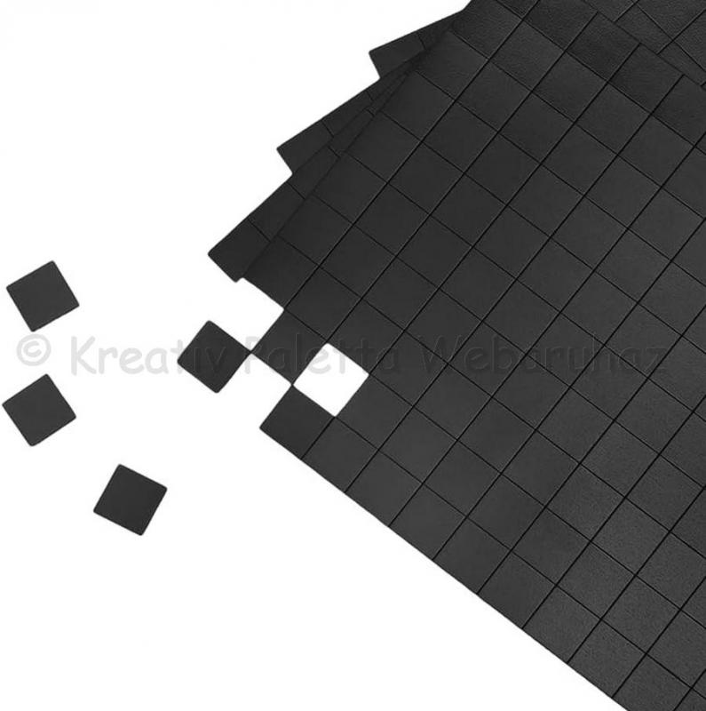 Mágneslap öntapadó négyzet 20 x 20 mm, 100 db