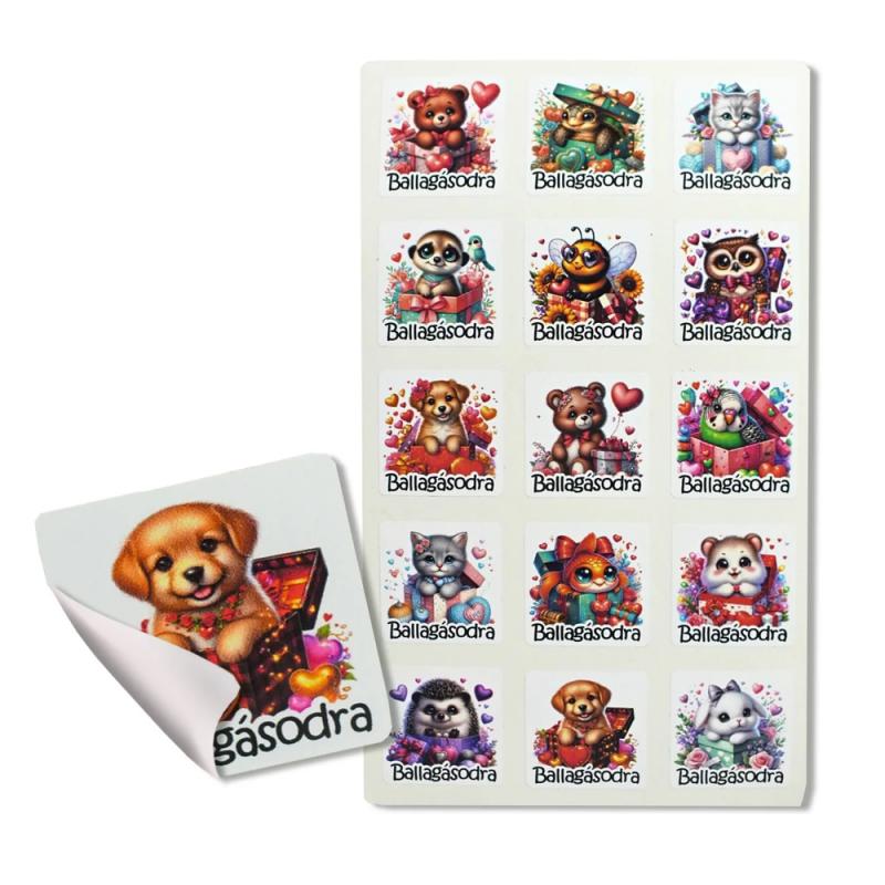 Matrica - ballagásra 15 db - ovis