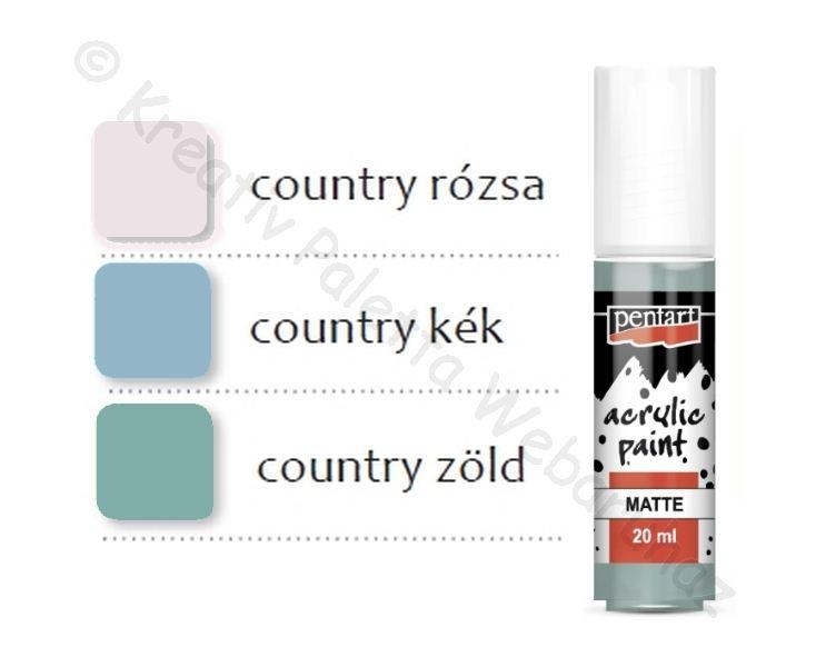 MATT akrilfesték 20 ml COUNTRY SZÍNEK