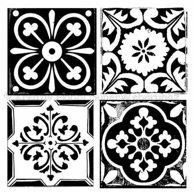 MEDIA Stencil 18 x 18 cm/ 0,25 mm - csempe minta