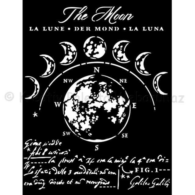 MEDIA Stencil 20 x 25 cm/ 0,25 mm - Cosmos Infinity a hold