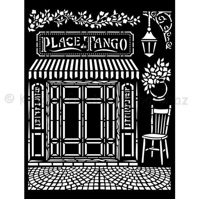 MEDIA Stencil 20 x 25 cm/ 0,25 mm - Desire Place Tango