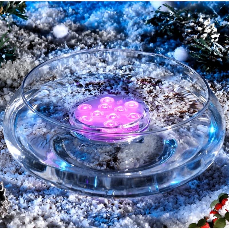 Merülő party fény 10 LED-es, távirányítóval