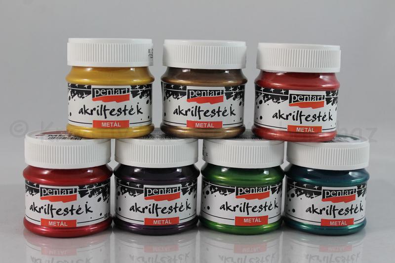 METÁL akrilfesték 50 ml ÚJ SZÍNEK