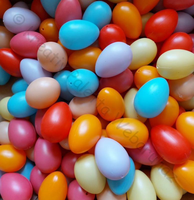 Műanyag tojás 6 cm 14 db