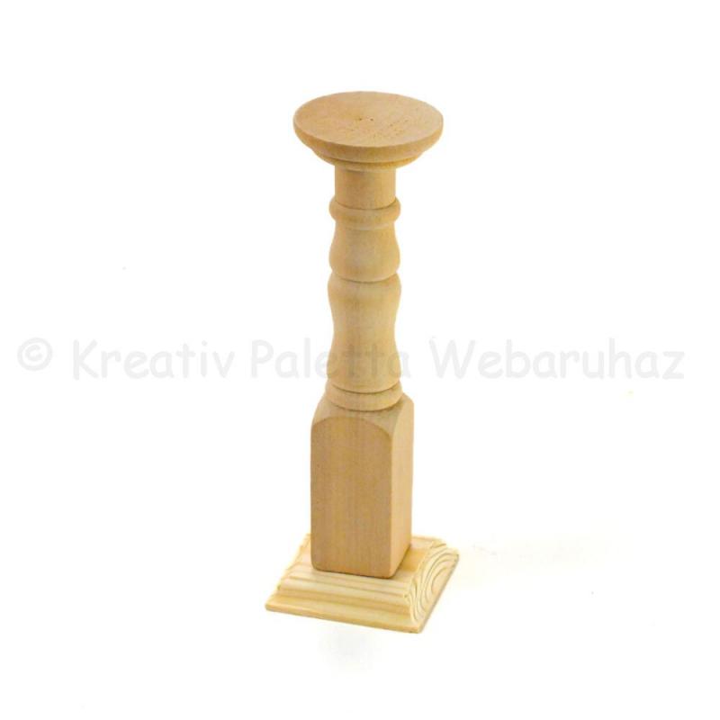Natúr fa gyertyatartó 16 cm