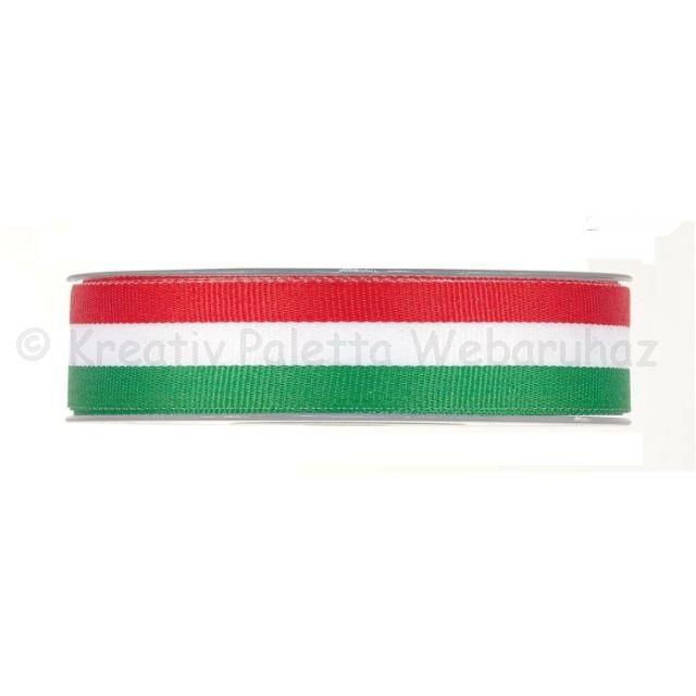 Nemzeti színű szövött szalag  18 mm