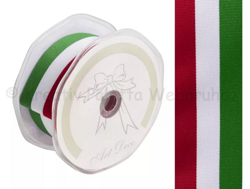 Nemzeti színű szövött szalag 38 mm