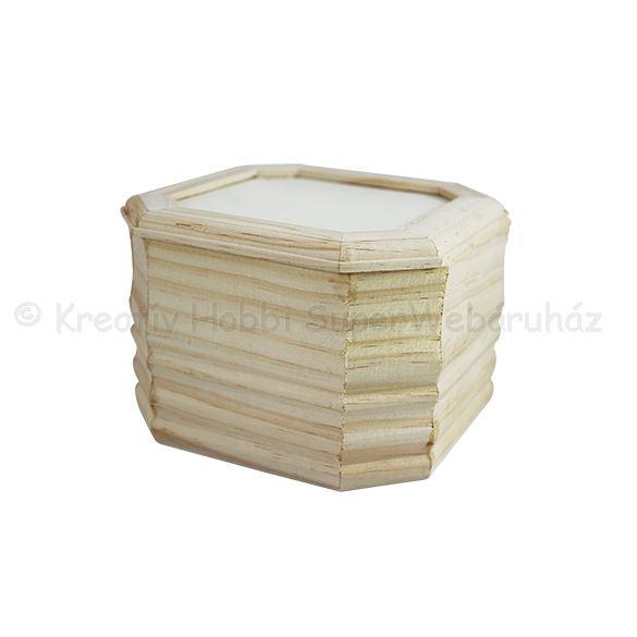 Nyolcszög alakú díszdoboz 13 x 13 x 9 cm