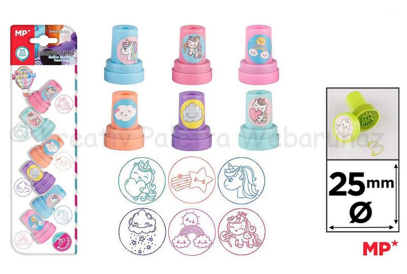Nyomdakészlet gyerekeknek 25 mm - unikornis és szivárvány