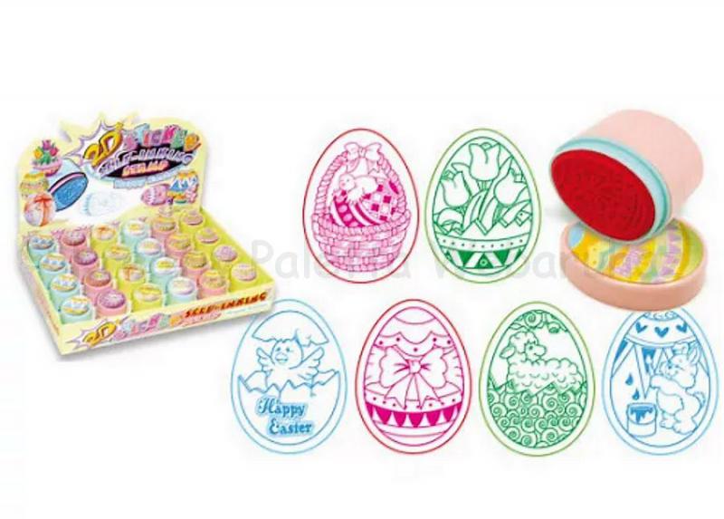 Önfestékező nyomda 45 mm 6 db - húsvéti tojás minta