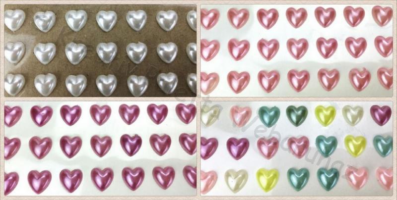 Öntapadó 3D szív 10 mm, 21 db