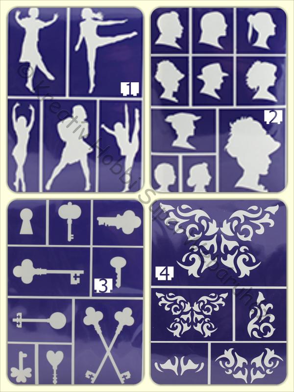Öntapadó stencil - figurák A/5