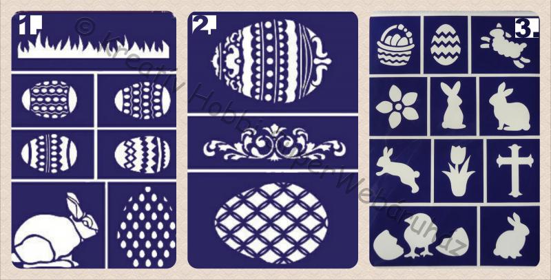 Öntapadó stencil - húsvét A/5