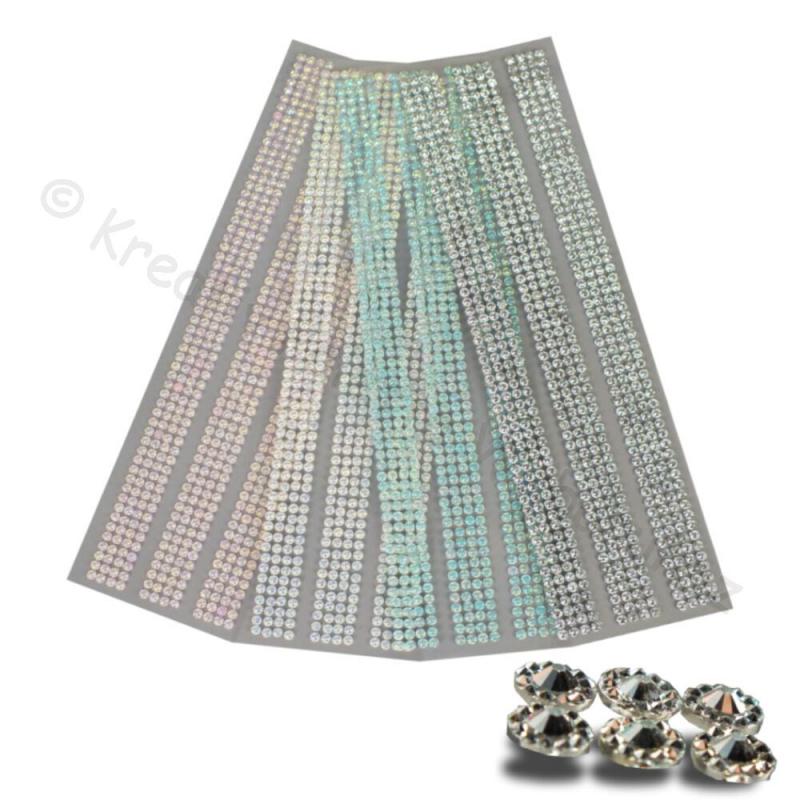 Öntapadó strassz csíkok - többféle szín