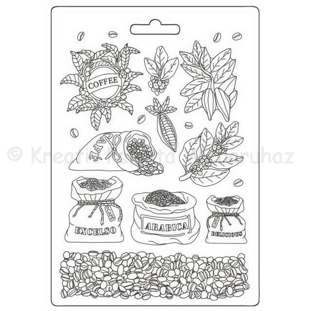 Öntőforma lágy PVC A5 - Coffee and Chocolate coffee