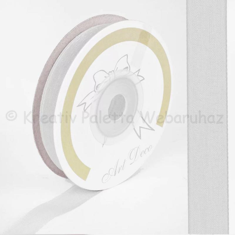 Organza szalag 10 mm - fehér