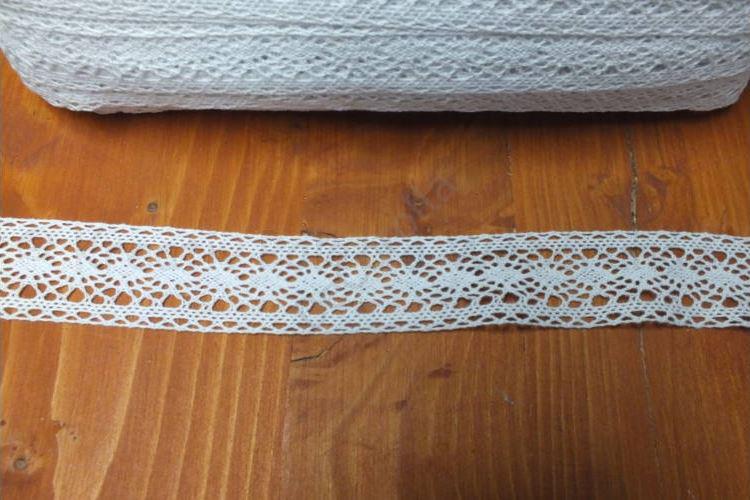 Pamut csipke - fehér 2 cm x 2 m