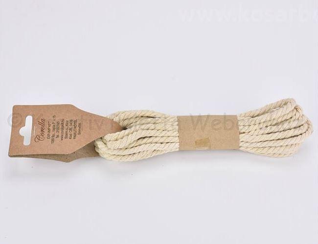 Pamut kötél 5 mm, 5 m