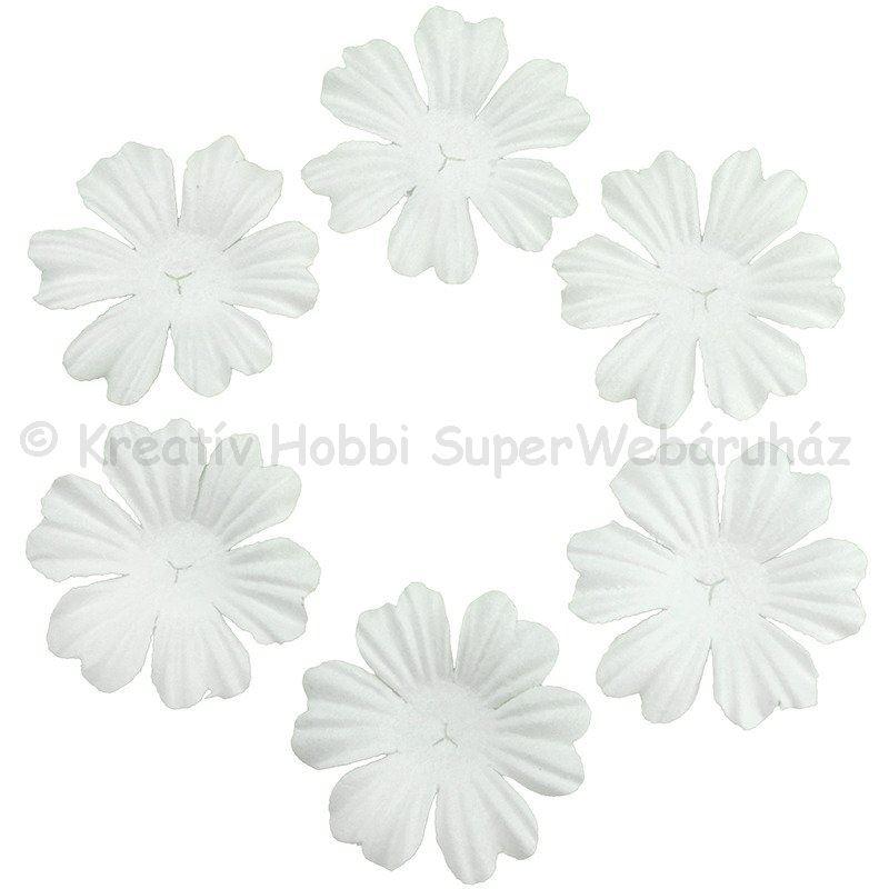 Papírvirág - virágszirom fehér, 3 cm 10 db