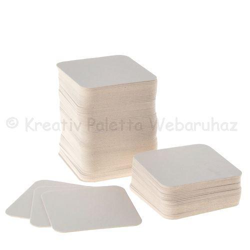 Poháralátét karton 9,3 x 9,3 cm, 4 db