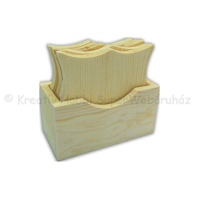 Poháralátét tartóval 11,5 x 6 x 6,5 cm