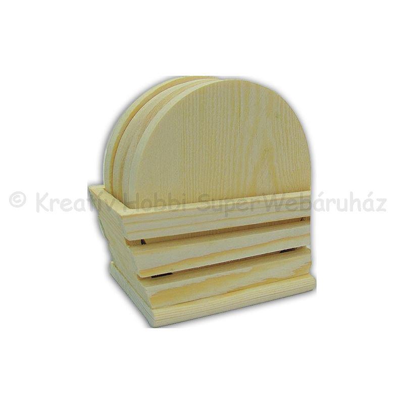 Poháralátét tartóval 11,5 x 6 x 6,5 cm