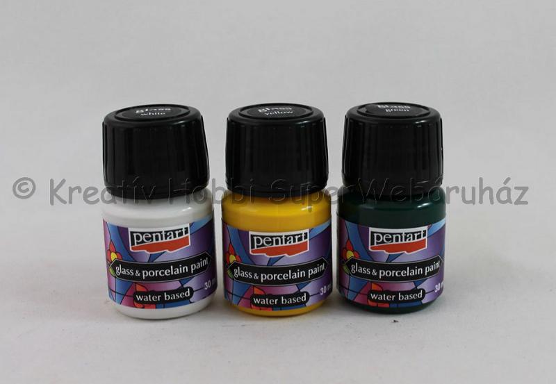 Porcelán és üvegfesték 30 ml vízbázisú