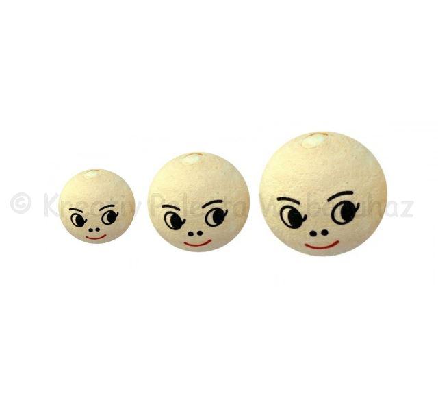 Préselt papír nevető fej, többféle méretben